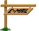 Animation of a Sign with The Word Email Swingin on it